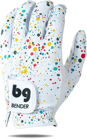 BG Bender Golf Glove | Wear On Left | (Red Line, Mens Medium) in Kuwait