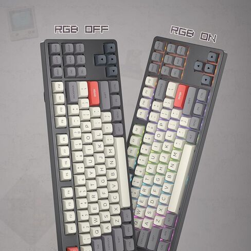 XDA Profile PBT Keycaps, Retro Game Console Custom Keycap Set, XVX Keyboard Keycap 75 Percent with Dye-Sublimation Suitable for Most 65% 80% 100% Gateron Cherry MX Switches Mechanical Keyboard in Saudi Arabia