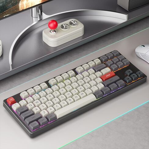 XDA Profile PBT Keycaps, Retro Game Console Custom Keycap Set, XVX Keyboard Keycap 75 Percent with Dye-Sublimation Suitable for Most 65% 80% 100% Gateron Cherry MX Switches Mechanical Keyboard in Saudi Arabia