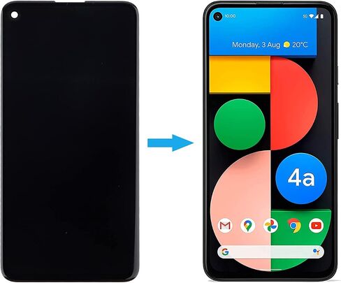 Duotipa New LCD Digitizer Touch Screen Assembly Display Compatible with Google Pixel 4A 5G G025I 6.2" Replacement LCD Display with Tools in Saudi Arabia