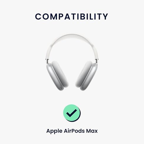 أغطية kwmobile متوافقة مع أغطية Apple AirPods Max (مجموعة من 2) - رمادي داكن مموه/أسود/رمادي فاتح in Saudi Arabia