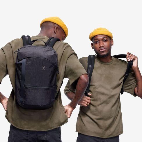 Chrome Industries Camden Backpack – 16L Travel Bag for Men and Women with Plush Knit Shoulder Straps Recycled Materials and Internal Laptop Sleeve – Black in Saudi Arabia