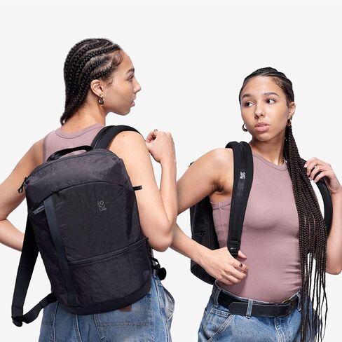 Chrome Industries Camden Backpack – 16L Travel Bag for Men and Women with Plush Knit Shoulder Straps Recycled Materials and Internal Laptop Sleeve – Black in Saudi Arabia
