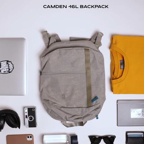 Chrome Industries Camden Backpack – 16L Travel Bag for Men and Women with Plush Knit Shoulder Straps Recycled Materials and Internal Laptop Sleeve – Black in Saudi Arabia