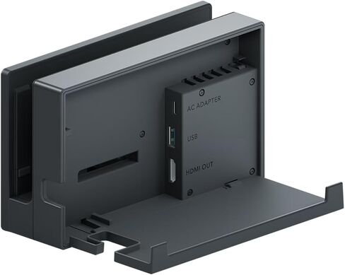 TV Dock Station for Switch and OLED - 3 in 1 Replacement TV Base Docking Station Set with Ethernet LAN Port, Charger, HDMI Cable Accessories (Black) in Saudi Arabia