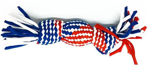 Rope Squeak Toy -Patriotic Pup Playtime- Red, White, and Blue Dog Rope Squeak Toy for Hours of Fun in Saudi Arabia