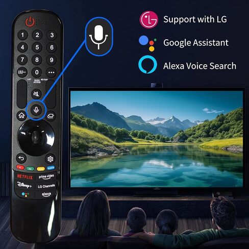 RIVIERA AKB75855501 Replacement Magic TV Voice Remote Compatible for almost all LG OLED QNED NanoCell Webos Smart TV with Voice control &Pointer function AN-MR20GA MR19BA MR18BA MR650A etc in Kuwait