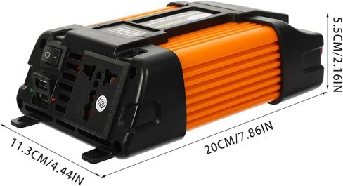 ERINGOGO 1 مجموعة محول شاحن التيار الكهربائي العاكس لوازم السيارات سيارة تعمل بالبطارية البلاستيك in Kuwait