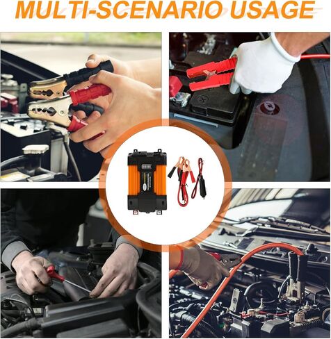 ERINGOGO 1 مجموعة محول شاحن التيار الكهربائي العاكس لوازم السيارات سيارة تعمل بالبطارية البلاستيك in Kuwait