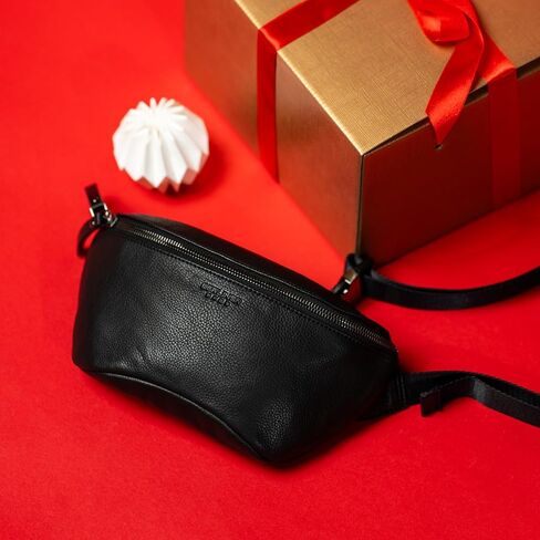 حقيبة برلينر باجز الجلدية العتيقة فاني باك نوح، حقيبة حزام كروس للرجال والنساء - بني in Kuwait