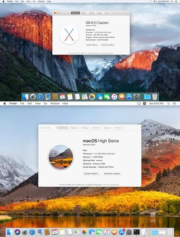 2 في 1، El Capitan 10.11.6 وHigh Sierra 10.13.6، محرك أقراص USB قابل للتشغيل 3.2، تثبيت كامل لنظام التشغيل Mac OS X in Kuwait