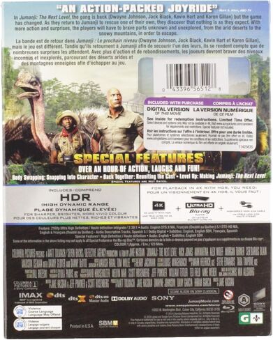 Jumanji: The Next Level - مجموعة 4K UHD/Blu-ray (ثنائية اللغة) in Saudi Arabia