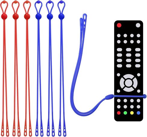 6pcs Silicone Remote Tether, Remote Control Finder Adjustable Remote Control Pigtail Handheld TV Remote Locator Leash for Lost Remote Solution for Apple LG Samsung Sony (Orange, Green) in Saudi Arabia