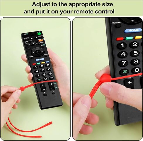 6pcs Silicone Remote Tether, Remote Control Finder Adjustable Remote Control Pigtail Handheld TV Remote Locator Leash for Lost Remote Solution for Apple LG Samsung Sony (Orange, Green) in Saudi Arabia