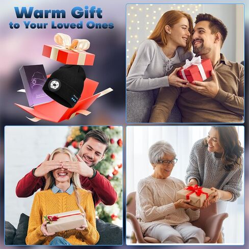 Bluetooth Beanie with Light Musical Knitted Hat with Headphone, Built-in Stereo Speakers Mic, 5 LED Super Bright in Saudi Arabia