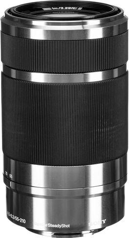 Sony E 55-210mm f/4.5-6.3 OSS Lens (Black) Bundle with 49mm Protection Filter and Advanced Accessories | Sony 55-210mm Lens in Saudi Arabia