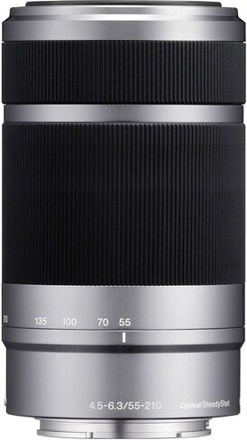 Sony E 55-210mm f/4.5-6.3 OSS Lens (Black) Bundle with 49mm Protection Filter and Advanced Accessories | Sony 55-210mm Lens in Saudi Arabia