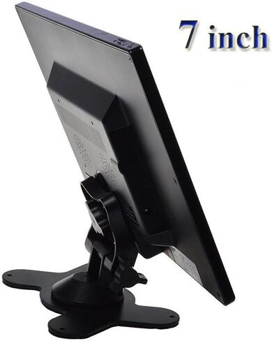 SallyBest® 7 Inch Ultra Thin 16:9 HD 800x480 TFT LCD Color Display Headrest Monitor Touch Button Monitor Screen Support AV HDMI VGA Video Input in Saudi Arabia