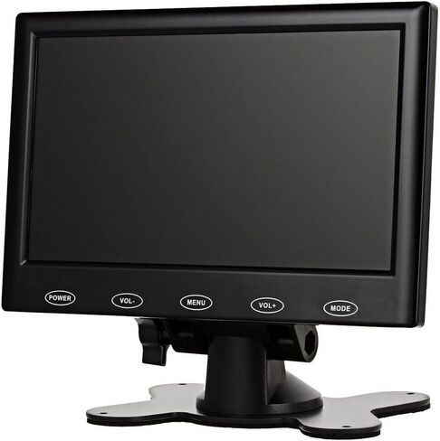 SallyBest® 7 Inch Ultra Thin 16:9 HD 800x480 TFT LCD Color Display Headrest Monitor Touch Button Monitor Screen Support AV HDMI VGA Video Input in Saudi Arabia