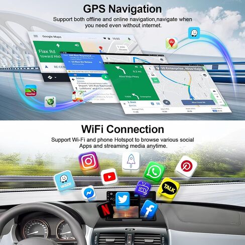 4G+64G Car Stereo Radio for BMW X3 E83 2004-2012 with Wireless Apple CarPlay Android Auto Android 13 Radio 9" IPS Touch Screen Car Radio with DSP Bluetooth 5.0 GPS Navigation WiFi FM RDS Backup Camera in Saudi Arabia