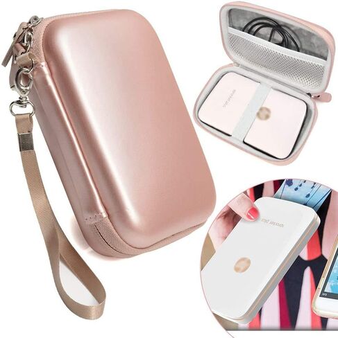 Protective Case for HP Sprocket Select, Sprocket Plus Instant Photo Printer, Kodak Mini 2 / Mini Shot Portable Mobile Printer Camera Protective Pouch Box, Rose Gold in Saudi Arabia