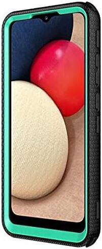 حافظة Galaxy A32 5G مع مشبك حزام مدمج [واقي شاشة] حافظة متينة لكامل الجسم ومتينة متوافقة مع هاتف Samsung Galaxy A32 5G [مشبك حزام دوار] [مسند] - أزرق مخضر in Kuwait