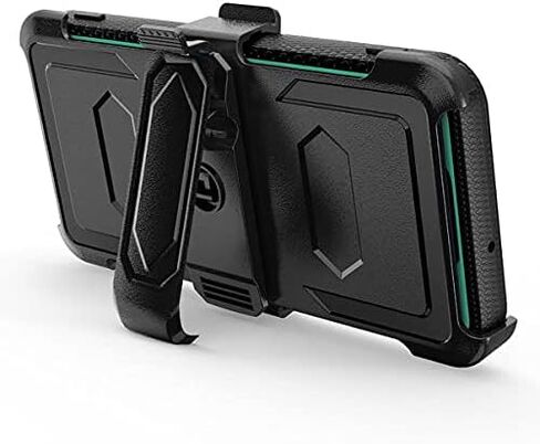 Galaxy A32 5G Case with Belt Clip Built-in [Screen Protector] Heavy Duty Full-Body Rugged Holster Cover Case Compatible for Samsung Galaxy A32 5G [Belt Swivel Clip][Kickstand] - Teal in Saudi Arabia