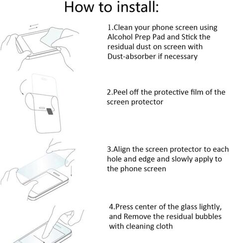 Designed for iPad mini 6 (8.3-Inch, 2021 Model, 6th Generation) Tempered Glass Screen Protector 9H Anti Scratch HD Clear Bubble Free(2pcs) in Kuwait