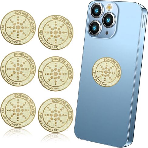 6Pcs Protection Cell Phone Stickers Effective Protector Cell & Smart Phones, Laptops, Tablets, TV, Monitors TV Electronic Devices Blockers- All Devices(Gold) in Saudi Arabia