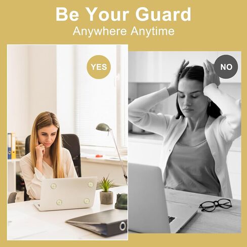 6Pcs Protection Cell Phone Stickers Effective Protector Cell & Smart Phones, Laptops, Tablets, TV, Monitors TV Electronic Devices Blockers- All Devices(Gold) in Saudi Arabia