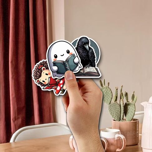 Pack 50 PCS Books Stickers Bookish Reading Sticker Decor Kindle Laptop Booktok Scrapbooks Phone Case Vinyl Decals Waterproof Book Lovers Gifts Accessories for Teens Adults in Saudi Arabia