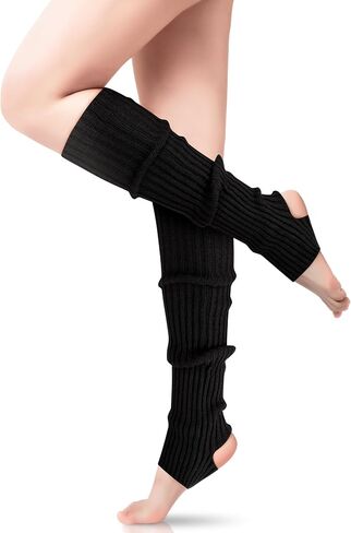 Pleneal Leg Warmers for Women - Leg Warmers 80s Ribbed Knitted Long Socks for Yoga Party Sports Fashion Accessories in Saudi Arabia