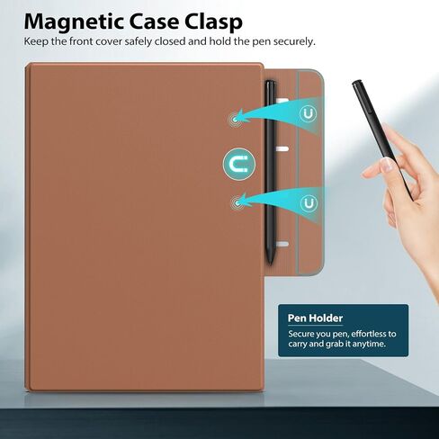 TiMOVO Magnetic Case for Remarkable Paper Pro 11.8 Inch 2024, Lightweight Book Folio Cover with Buckle Pen Clasp for Remarkable Paper Pro Color Tablet, Support Auto Wake/Sleep, Brown in Saudi Arabia