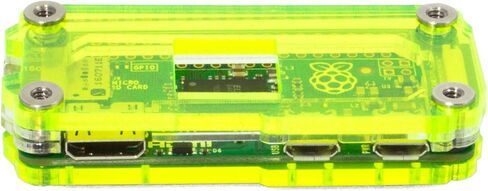 حافظة Zebra Zero لجهاز Raspberry Pi Zero & Zero Wireless - Laser Lime مع مبددات حرارة in Kuwait