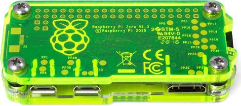حافظة Zebra Zero لجهاز Raspberry Pi Zero & Zero Wireless - Laser Lime مع مبددات حرارة in Kuwait