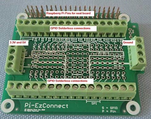 Alchemy Power Inc. Pi-EzConnect. Raspberry Pi 4, Pi 3 etc GPIO Connector. A HAT to Connect GPIOs and sensors to Raspberry a Pi in Saudi Arabia