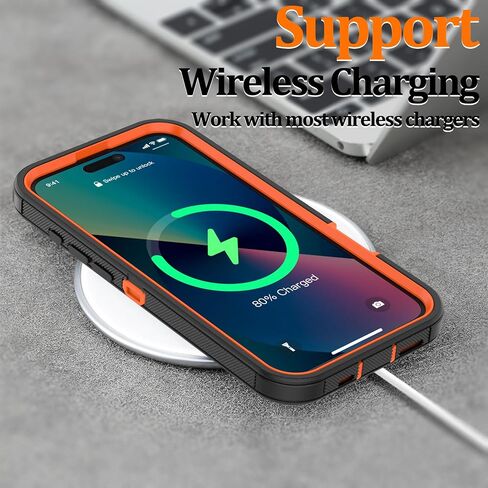 Case for iPhone 16 Plus: Heavy Duty Shockproof Armor Protector Case Cover with Belt Clip Holster for Apple iPhone 16 Plus 6.7 Phone Case (Gray+Blue) in Saudi Arabia