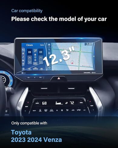 واقي شاشة سيارة مقاس 10.5 بوصة مضاد للوهج لفيلم Toyota Rav4 AR لعام 2023 2024 متوافق مع 2023 2024 RAV 4 - HD شفاف/مضاد لبصمات الأصابع/ عبوتين in Kuwait