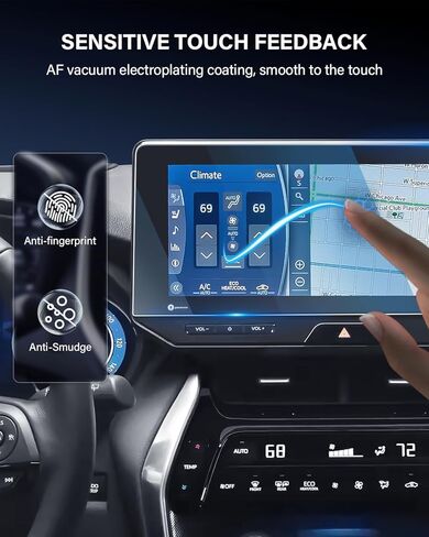 واقي شاشة سيارة مقاس 10.5 بوصة مضاد للوهج لفيلم Toyota Rav4 AR لعام 2023 2024 متوافق مع 2023 2024 RAV 4 - HD شفاف/مضاد لبصمات الأصابع/ عبوتين in Kuwait