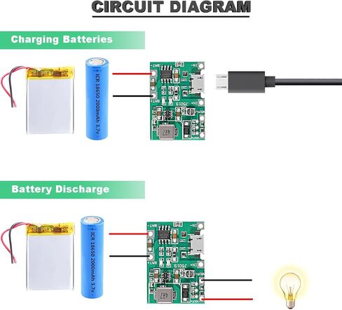 5 قطع وحدة شاحن بطارية 18650 ليثيوم أيون وحدة شاحن بطارية 3.7 فولت 4.2 فولت إلى 27 فولت وحدة تصعيد قابلة للتعديل + 5 قطع حامل بطارية 18650 مع كابل 26AWG أحمر وأسود in Kuwait