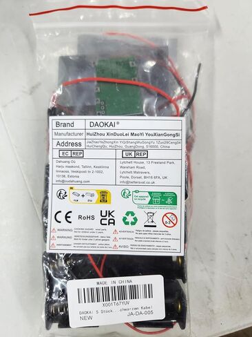 5 قطع وحدة شاحن بطارية 18650 ليثيوم أيون وحدة شاحن بطارية 3.7 فولت 4.2 فولت إلى 27 فولت وحدة تصعيد قابلة للتعديل + 5 قطع حامل بطارية 18650 مع كابل 26AWG أحمر وأسود in Kuwait