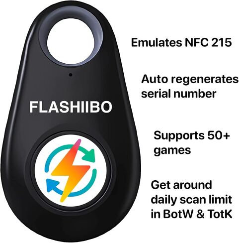 • Flashibo, NFC Tag, Auto-Regen UID (Black) in Saudi Arabia