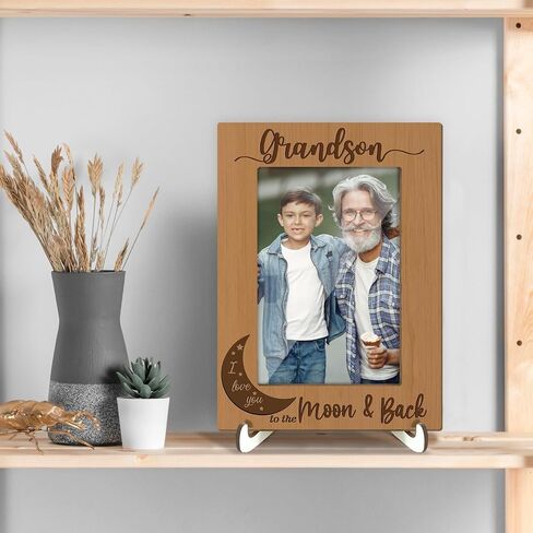 Father Gifts Picture Frames From Daughter Son Boys Girls, Birthday Gifts for Father Daddy Dad, Fathers Day Wood Frame Tabletop Display 4x6 Photo Frames Home Decor Living Room Decorations -003 in Kuwait