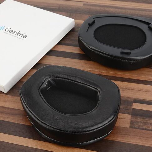 Geekria Elite Sheepskin Replacement Ear Pads for Sennheiser RS195 HDR195 RS185 HDR185 HDR175 RS175 HDR165 RS165 Headphones Ear Cushions, Headset Earpads, Ear Cups Cover Repair Parts (Black) in Saudi Arabia