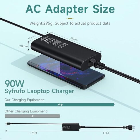65W USB C Laptop Charger for Dell Latitude 5420 5520 7420 5540 5440 5430 5530 7430 3540 3440 7440 7340 5320 7320, XPS 13 15 7390 9310 9300 9305 9310 Type C Power Cord in Kuwait