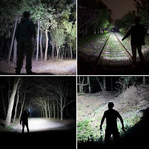 Single Mode LED Flashlight High Lumens, Zoomable Camping Flashlights for Power Outages, Hiking, Emergencies, 2 Pack in Saudi Arabia