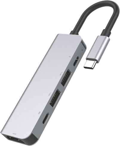 USB Hub - Type C USB Port Hub - Multiple USB Port with 5 Ports - High Speed USB Hubs for 4K Downloads - Multi USB Port for Laptop in Saudi Arabia