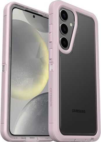 OtterBox Samsung Galaxy S24+ Defender Series XT Clear Case - Dark Side (Clear/Black), screenless, Rugged, Lanyard Attachment in Saudi Arabia