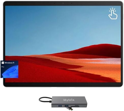 حزمة Microsoft Surface Pro 10، 13 بوصة 2880x1920 @120 هرتز متعدد اللمس AI للكمبيوتر اللوحي للأعمال وPDG 11 في 1، Intel Core Ultra 7، 165U 16-Core، 16 جيجابايت LPDDR5x RAM، 512 جيجابايت PCIe 4.0 SSD، Win 11 Pro، البلاتين in Saudi Arabia