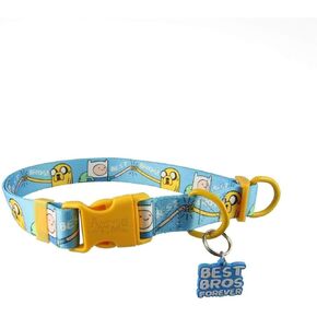 Adventure Time Best Bros! Nylon Adjustable Dog Collar (Small)